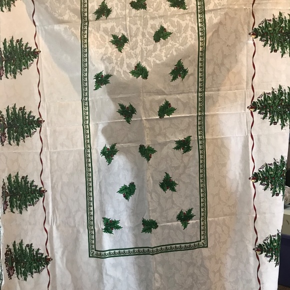 Vintage Spode Christmas Tree Rectangular Table Cloth 60x84" - Picture 5 of 9